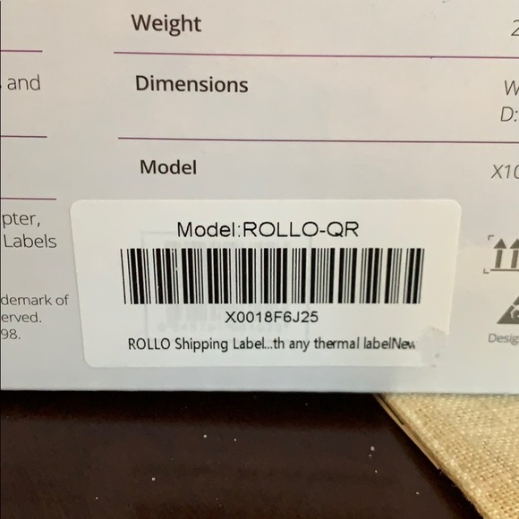 rollo sample label